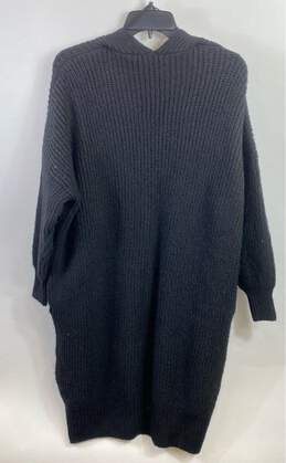 Top Shop Women Black Knitted Cardigan Sz 0-2 alternative image