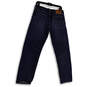 Mens Blue Denim Medium Wash Pockets Stretch Straight Leg Jeans Size 32/32 image number 4