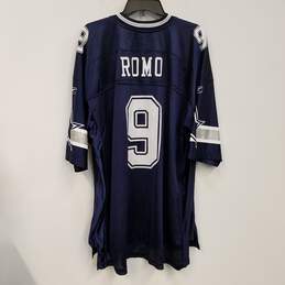 Mens Navy Blue Dallas Cowboys Tony Romo #9 Football NFL Jersey Size 2XL alternative image