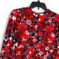 NWT Womens Multicolor Floral Long Sleeve Pullover Fit & Flare Dress Size 1 image number 3