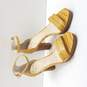 Vince Camuto Women's Sathina Yellow Embossed Platform Heels Size 9.5 image number 3