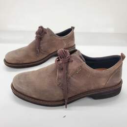 Ecco Brown Nubuck Oxford Shoes Men's Size 9