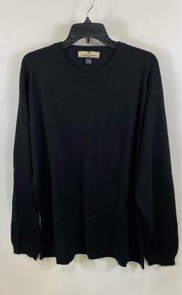 Tommy Bahamas Mens Black Long Sleeve Round Neck Pullover Sweater Size XL
