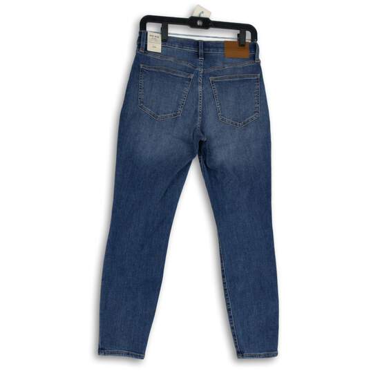 NWT Womens Blue Denim Stretch Medium Wash Mid Rise Skinny Jeans Size 8/29 image number 2