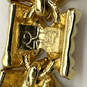 Designer Joan Rivers Gold-Tone Multicolor Enamel Link Chain Bracelet image number 4