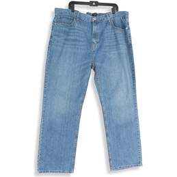 NWT Nautica Mens Blue Denim Light Wash Straight Leg Jeans Size 42x30