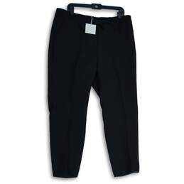 NWT RSVP By Talbots Womens Black Flat Front Straight Leg Dress Pants Size 14