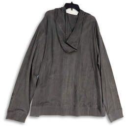 NWT Womens Gray Long Sleeve Drawstring Pockets Full-Zip Hoodie Size 3XL alternative image