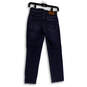 Womens Blue Medium Wash Regular Fit Pockets Denim Straight Jeans Size 23P image number 2