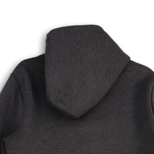 Mens Gray Heather Long Sleeve Zip Pocket Pullover Hoodie Size Medium image number 4