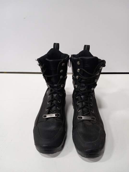 Harley Davidson Men's Zippered Lace-up Boots Size 10.5 image number 2