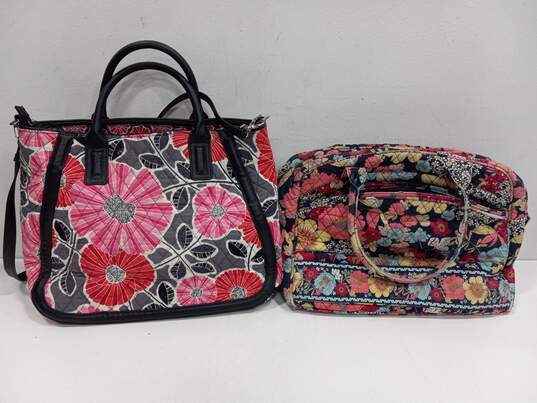 Pair of Vera Bradly Women's Multicolor Floral Luggage image number 2