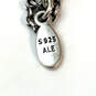 Designer Pandora S925 ALE Sterling Silver Chain Pearl Drop Pendant Necklace image number 4