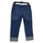 Banana Republic Womens Blue Denim Medium Wash Cuffed Cropped Jeans Size 28/6 image number 2