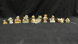Lot of 9 Cherished Teddies Decorative Figurines