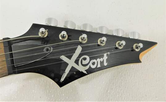 Cort Brand X-1 Model Black 6-String Electric Guitar w/ Soft Cort Brand Gig Bag image number 3