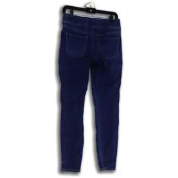 Womens Blue Denim Elastic Waist Pull-On Skinny Legs Jegging Jeans Size 6 alternative image