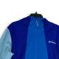 Columbia Mens Blue Hooded Long Sleeve Full-Zip Windbreaker Jacket Size Large image number 3
