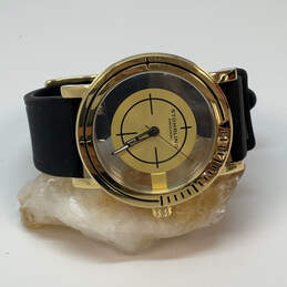 Designer Stuhrling Gold-Tone Adjustable Strap Round Dial Analog Wristwatch