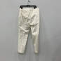 Womens White Flat Front Slash Pocket Skinny Leg Dress Pants Size 12 image number 2