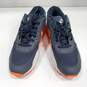 Men's Navy, Gray & Orange Nike Air Max 90 Hyperfuse Shoes-12 image number 2