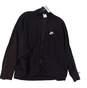 Mens Black Long Sleeve Pockets Activewear Full Zip Jacket Size Medium image number 1