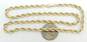 Fancy 14k Yellow Gold Rope Chain Necklace 19.7g image number 4