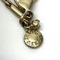 Designer J. Crew Gold-Tone Adjustable Chain Hanging Charm Pendant Necklace image number 4