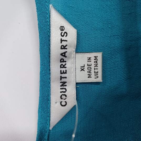 Counterparts Women's Blue Blouse Size XL New image number 3