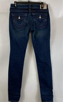 True Religion Women's Blue Skinny Jeans- Sz 28 alternative image