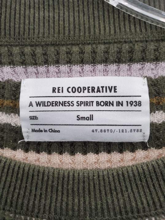 Women REI Cooperative Wallace Lake Waffle Sweater Size-S Used image number 3
