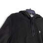 Womens Black Fleece Kangaroo Pocket Long Sleeve Pullover Hoodie Size L image number 3