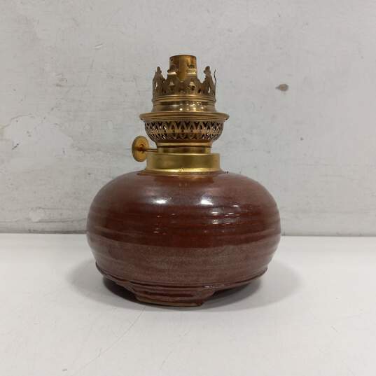 Gaudard Miniature Brass/Ceramic Oil Lamp image number 4