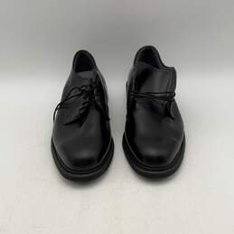 Bates Mens Black Leather Lace Up Loafer Derby Dress Shoes Size 8.5 D