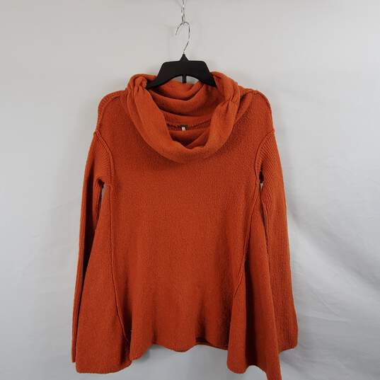 Free People Women Orange Sweater Sz  S image number 1