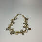 Designer J. Crew Gold-Tone Adjustable Chain Faux Pearl Statement Necklace image number 2