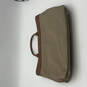 Womens Gray Brown Leather Double Top Handle Inner Zip Pocket Handbag image number 3