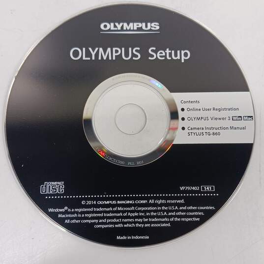 Olympus Tough Digital Camera In Bag w/ Accessories image number 2