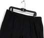 Womens Black Pleated Front Slash Pocket Pull-On Casual Chino Shorts Size 14 image number 3
