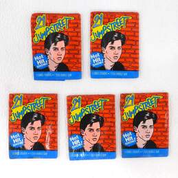 5 Vintage 1987 Topps 21 JUMPSTREET Sealed Wax Packs Trading Cards