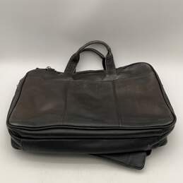 Kenneth Cole Reaction Mens Black Leather Suitcase Crossbody Laptop Bag alternative image