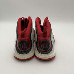 Mens D Rose Boost C77290 Red White Lace-Up Mid Top Basketball Shoes Size 13 alternative image
