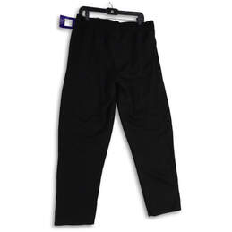 NWT Mens Black Slash Pocket Elastic Waist Pull On Sweatpants Size XL alternative image