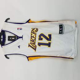 Adidas NBA Los Angeles Lakers Dwight Howard #12 Jersey Size L.