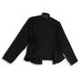 Womens Multicolor Metallic Tweed Long Sleeve Open Front Jacket Size XL image number 2