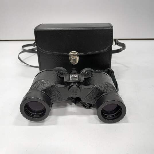 Vintage Bushnell InstaFocus Sport View Fully Coated Optics 7x35 Binoculars In Case image number 1