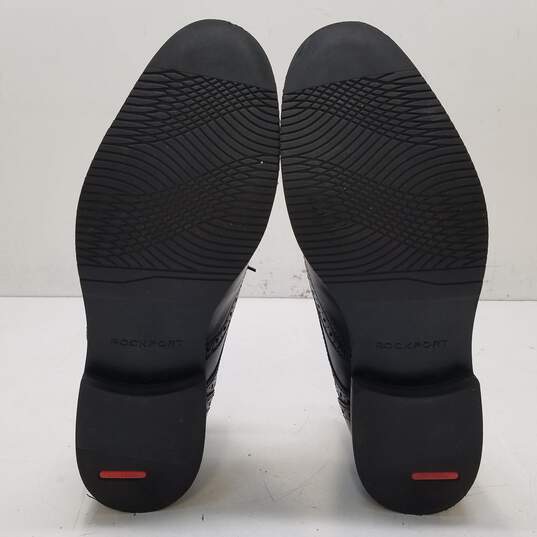 Rockport TruTech Wingtip Men's Leather Black Dress Shoes US 9.5 image number 6