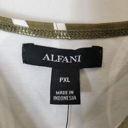 Alfani Women Grn/White Maxi Dress Sz PXL Nwt alternative image