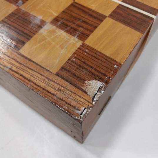 Wooden Chess Set (Folds Into Box/Case And Down Into Board) image number 12