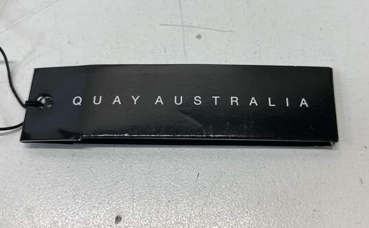 Quay Australia 148 Still Standing Sunglasses Polarized Lens Gold Blue One Size image number 6